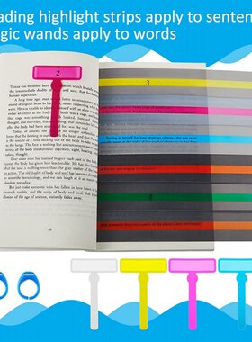12 Pieces Colorful Reading Tools for Kids ADHD Tools Dyslexi