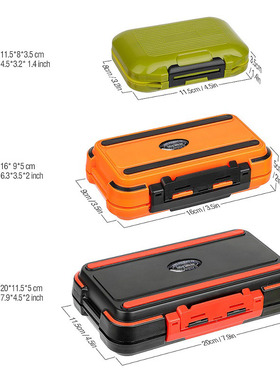 2021 Fishing Waterproof Fishing Tackle Box Double-Sided Open