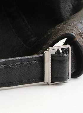 New ndy Leather Men's Duck Cap Personalized Piercing Straps