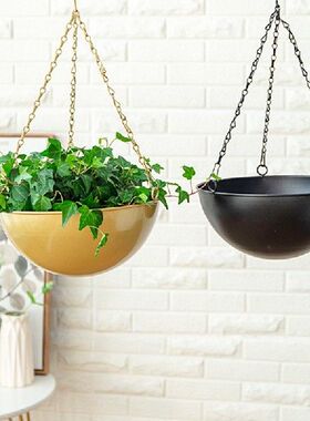 Metal Hanging Flower Pot Chain Hanging Planter Basket