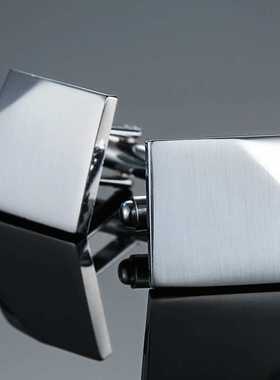 Free shipping, 18 high-end men's shirts cufflinks silvery la