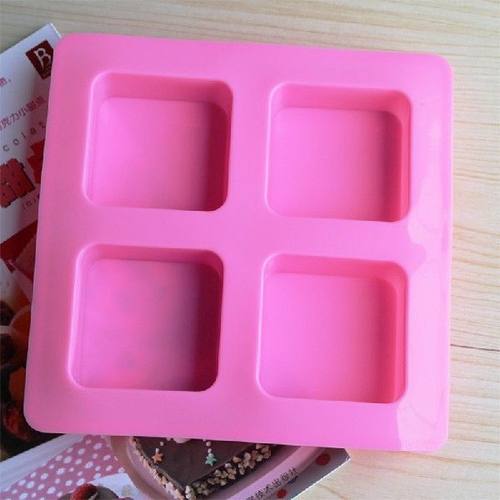 Soap Molds Square 4 Cavity Cake Decorating Tools Baking - 图2