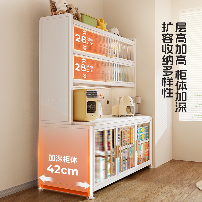 多层岩板置物架婴儿喂养台宝宝玩具收纳柜客厅餐边柜钢制储物橱柜,淘宝优惠券,粉丝福利购,淘宝优惠卷