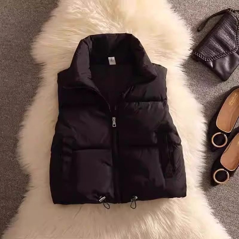 小个子短款羽绒棉马甲女秋冬季减龄休闲宽松百搭面包服马夹外套潮,淘宝优惠券,粉丝福利购,淘宝优惠卷