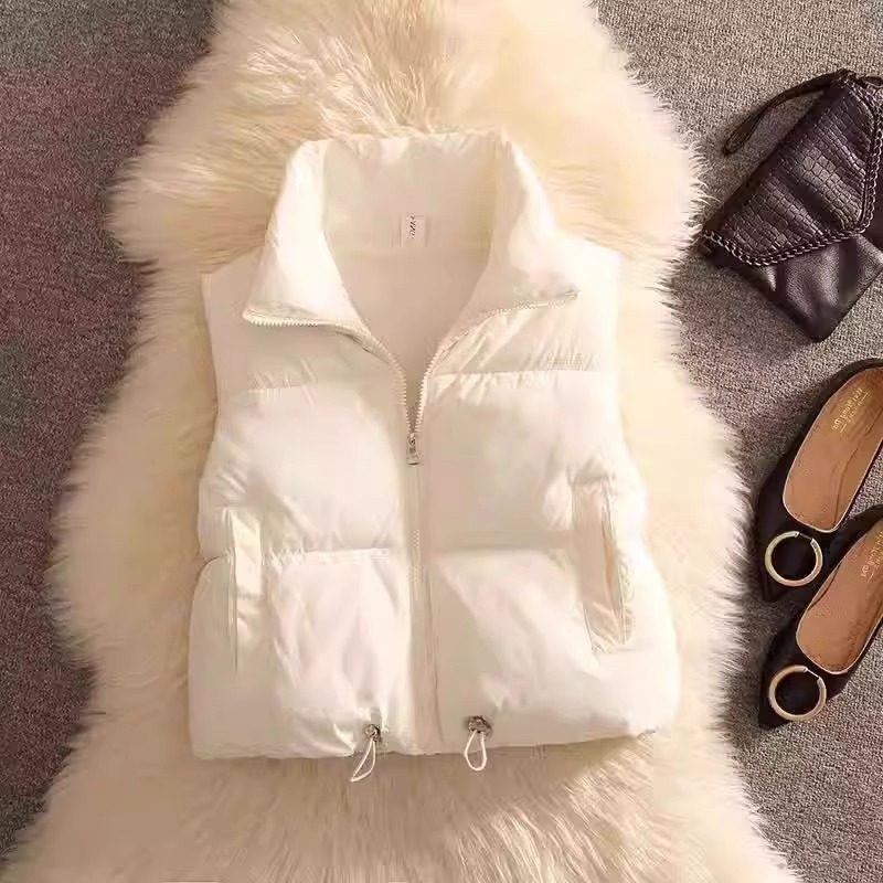 小个子短款羽绒棉马甲女秋冬季减龄休闲宽松百搭面包服马夹外套潮,淘宝优惠券,粉丝福利购,淘宝优惠卷