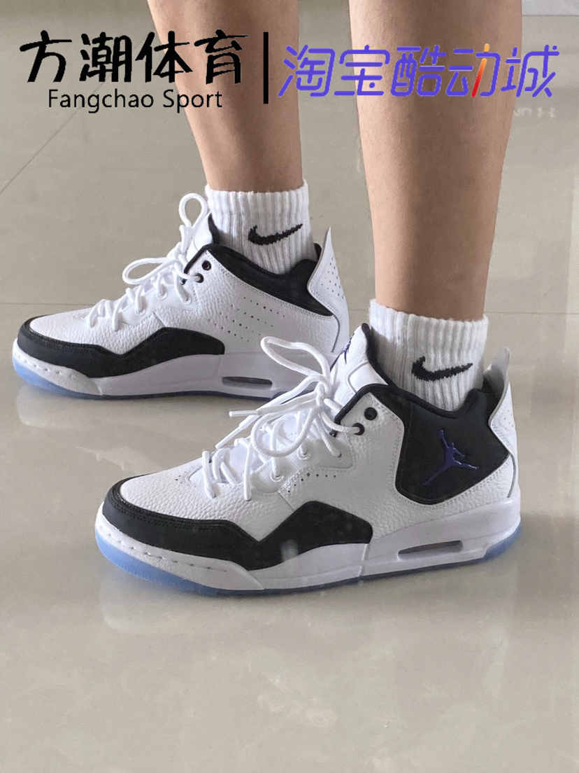 Air Jordan Courtside23AJ23藤原浩男子中帮复古篮球鞋AR1000-100 - 图1