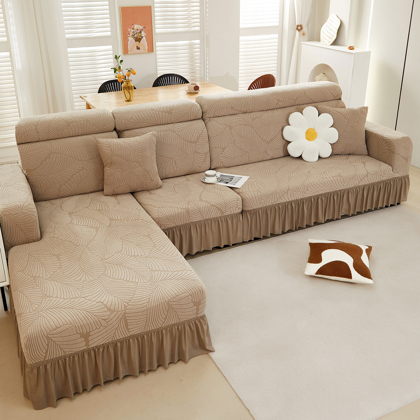 秋冬加厚全包式沙发套罩防猫抓客厅沙发保护套弹力防滑贵妃防尘罩,淘宝优惠券,粉丝福利购,淘宝优惠卷