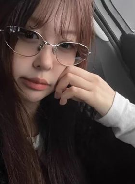 复古欧美金属老钱风墨镜女透明灰色高级感方圆脸显瘦猫眼太阳镜潮