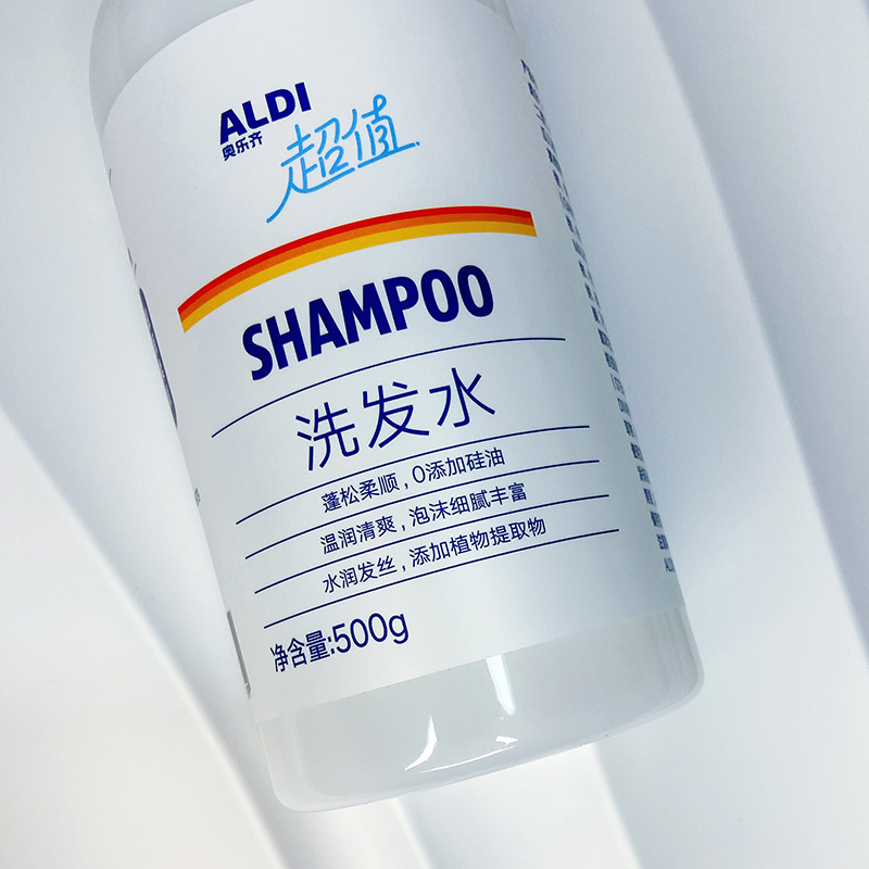 ALDI奥乐齐洗发水500g蓬松清爽植萃洗发水瓶装SHAMPOO - 图0