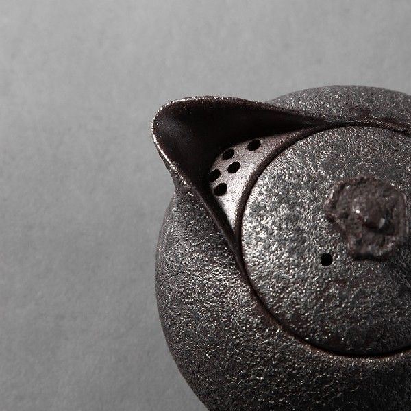 China rusty glaze ceramic handmade teapot tea pot porcelain - 图1