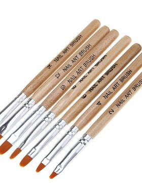 7pcs/set Nail Pen Brush 7 Different Sizes Nail Glue Photothe