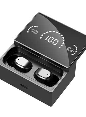 New Wireless Headphone LED Display Bluetooth Earphones