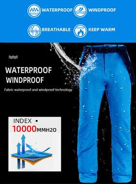 New 2022 style Jean Snowboard Pants Suspenders Denim Ski Pan