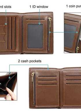 New Custom Wallets Men High Quality PU Leather Engraved Name