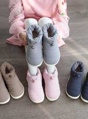 Soft New Style Women's Down Shoes Winter Warm Snow Boots Wom