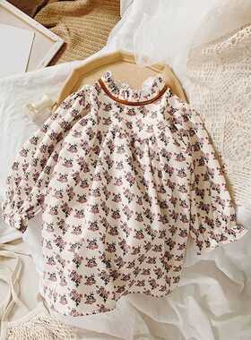New Arrival Spring Autumn Toddler Kids Long Sleeve Floral Dr