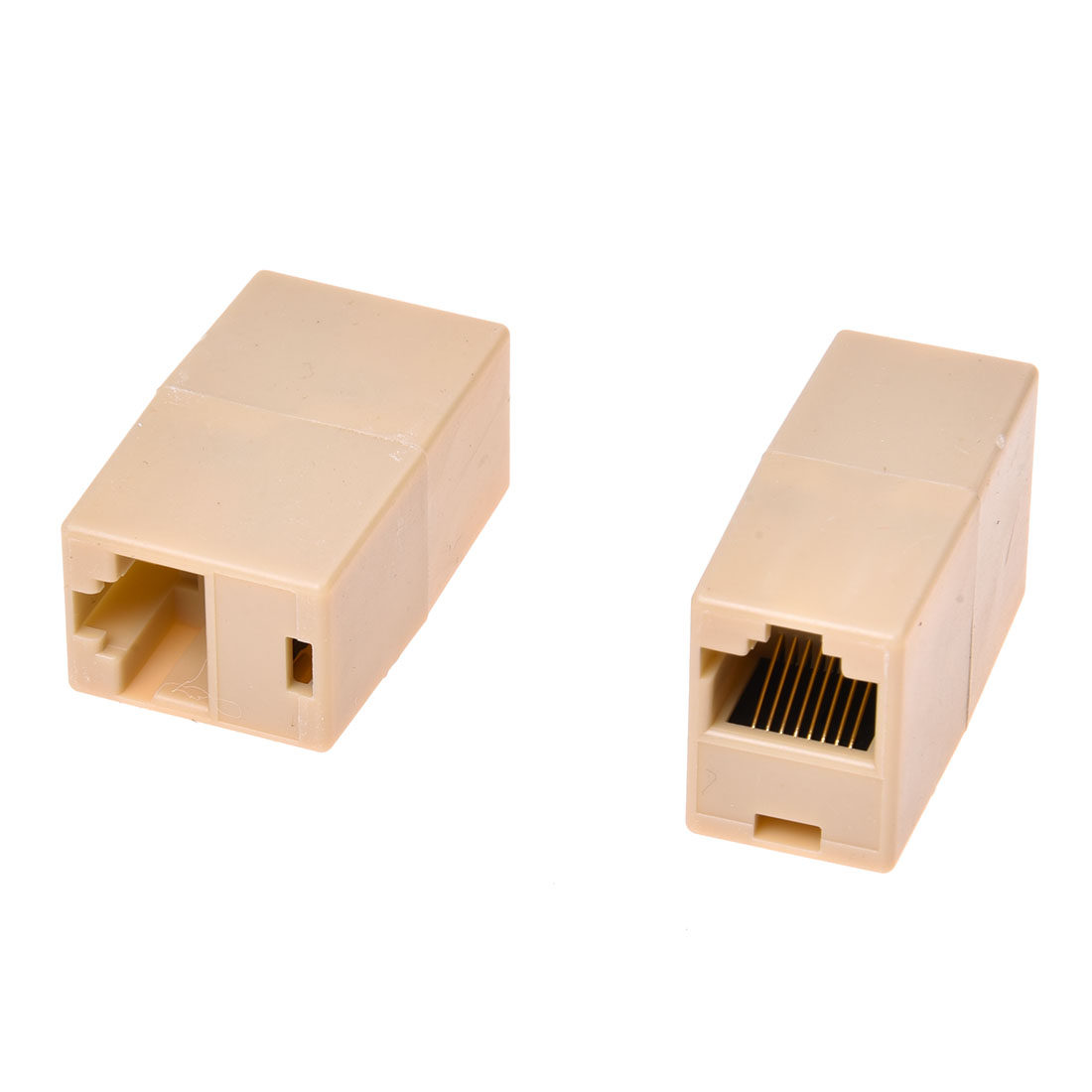 10 X CAT5 RJ45 Network Cable Extender Plug Coupler Joiner Sp_虎窝淘