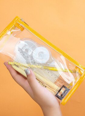 1pc Pencil Cases Transparent Estuches Stationery Kawaii Phon