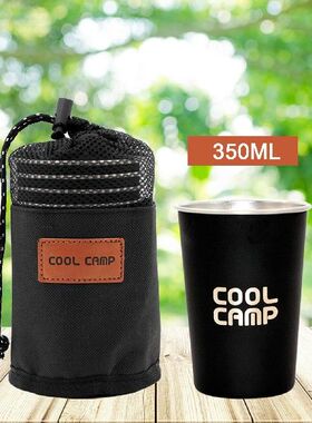 Camping Stainless Steel Cup Set Cold Drink Cups with Carry