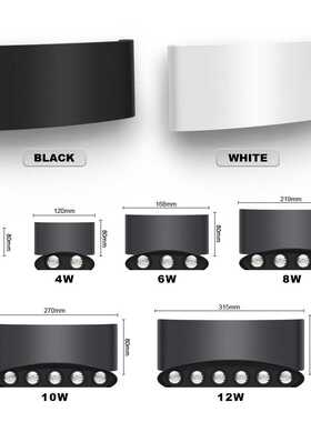LED Wall Lamp Modern Simple Aluminum Indoor Living Room Bedr