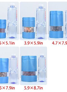 100Pcs Solid Color Aluminum Foil Bag Reclosable Matte