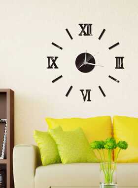 Wall Clocks 3D Mirror Effect Clock Acrylic Wall Sticker