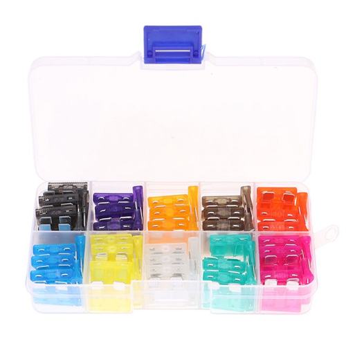 100Pcs Medium Size Blade Car Fuse Assortment Set 2A-10 15 20 - 图1