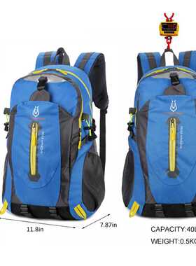 40L unisex waterproof men backpack travel pack sports bag pa