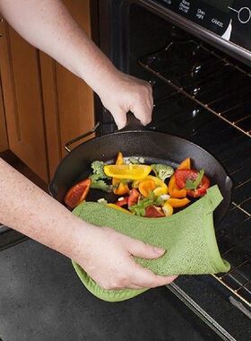 2pc Pot Holders Gloves Anti-scalding Table Mat Microwave