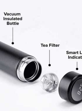 Stainless Steel Smart Water Bottle, Leak Proof, Double Walle