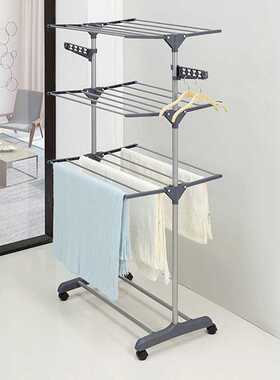 COSTWAY Clothes Hanger Coat Rack Floor Hanger Storage Wardro