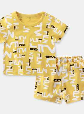 Summer Kids Boy Clothes Fashion Caryoon Dinasaur Tracksuit T