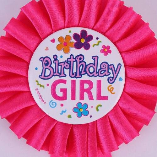 Favors 1PC Birthday Girl Boy Award Ribbon Rosette Badge Pin - 图3