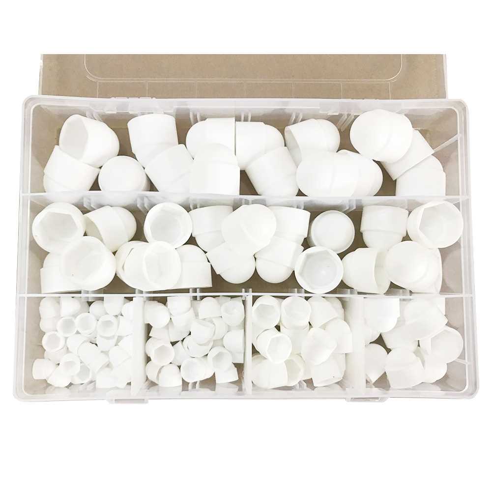 145pcs Dome Nut Cover Assorted Size Hex Bolt Portable Screw - 图1