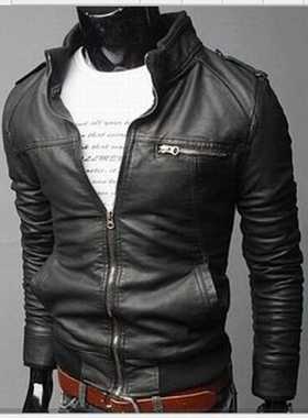 MRMT 2022 Brand New Men's Motorcycle Leather Jacket Slim Me