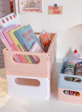 Sundry storage basket student desktop snack storage box plas