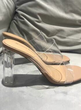 Summer Women Pumps Sandals PVC Jelly Slippers Open Toe High