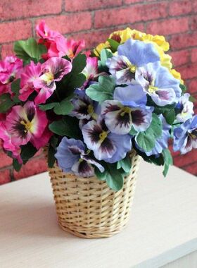 New1Pc Artificial Flower Pansy Garden DIY Stage Party Home