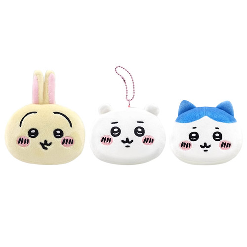 【X11】Chiikawa 软软大脸毛绒挂件盲盒可爱公仔挂饰潮玩礼物 - 图0