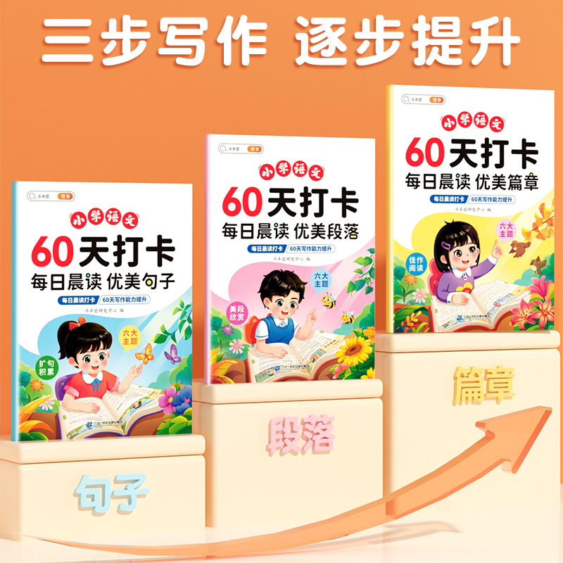 【斗半匠】60天优美句段篇积累打卡小学语文作文素材每日晨读美文优美句子积累大全小学生专用好词好句好段积累本一年级二三四五六-图2