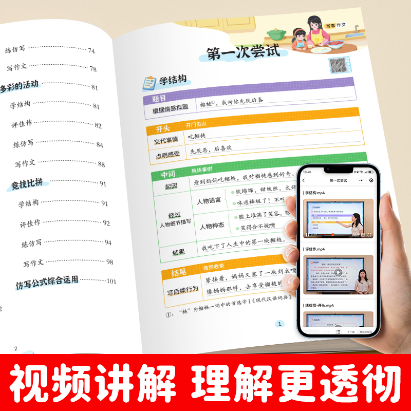 【官方旗舰】小学生优秀作文书大全分类作文仿写三年级作文书写人写景写事写想象状物六年级人教版语文同步作文仿写作技巧满分范文