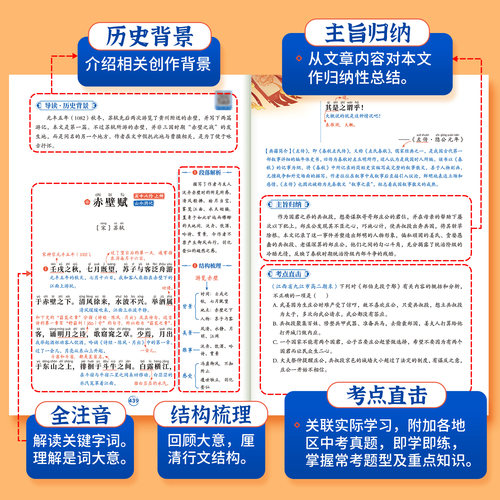 【斗半匠】古文观止正版全套5册小学生版青少年漫画版初中生高中生阅读原著完整无删减六年级儿童课外书推荐注译注音版带拼音 - 图1