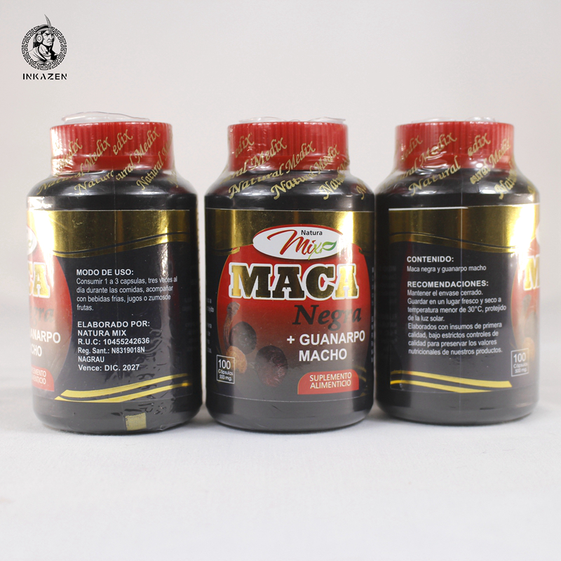 INKAZEN秘鲁玛咖黑玛卡正品华纳波Naturra提纯100粒MACA-图2