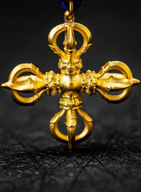 十字金刚杵吊坠藏元素情人节礼物