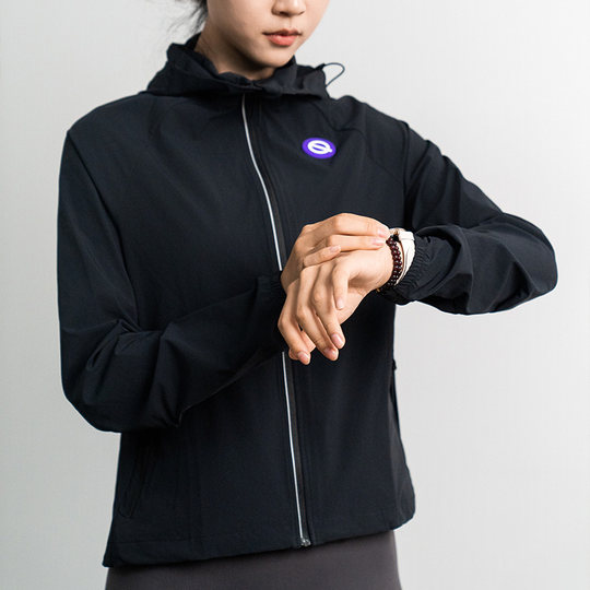 轻功跑步风衣运动外套男女款QINKUNG户外多功能秋季防风拉链外套