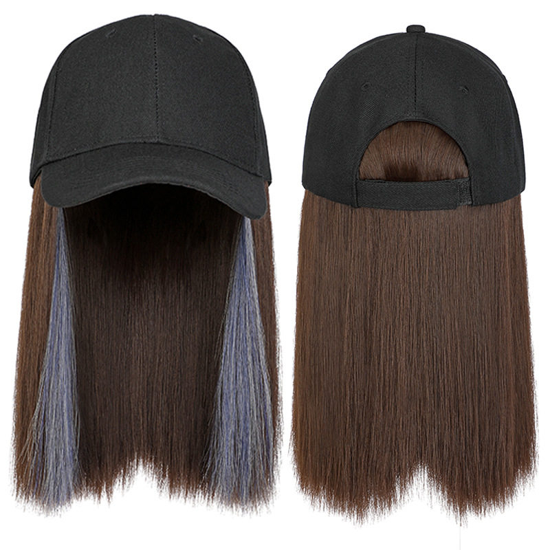 一体帽子假发短直发鸭舌帽夏季波波头棒球帽挂耳染假发帽新款现货,淘宝优惠券,粉丝福利购,淘宝优惠卷