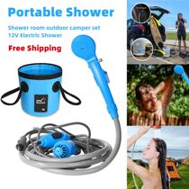 Portable Camping Shower 12v Car Cigarette lighter Handheld O