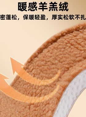 曼多冬日加绒保暖防寒软底鞋垫