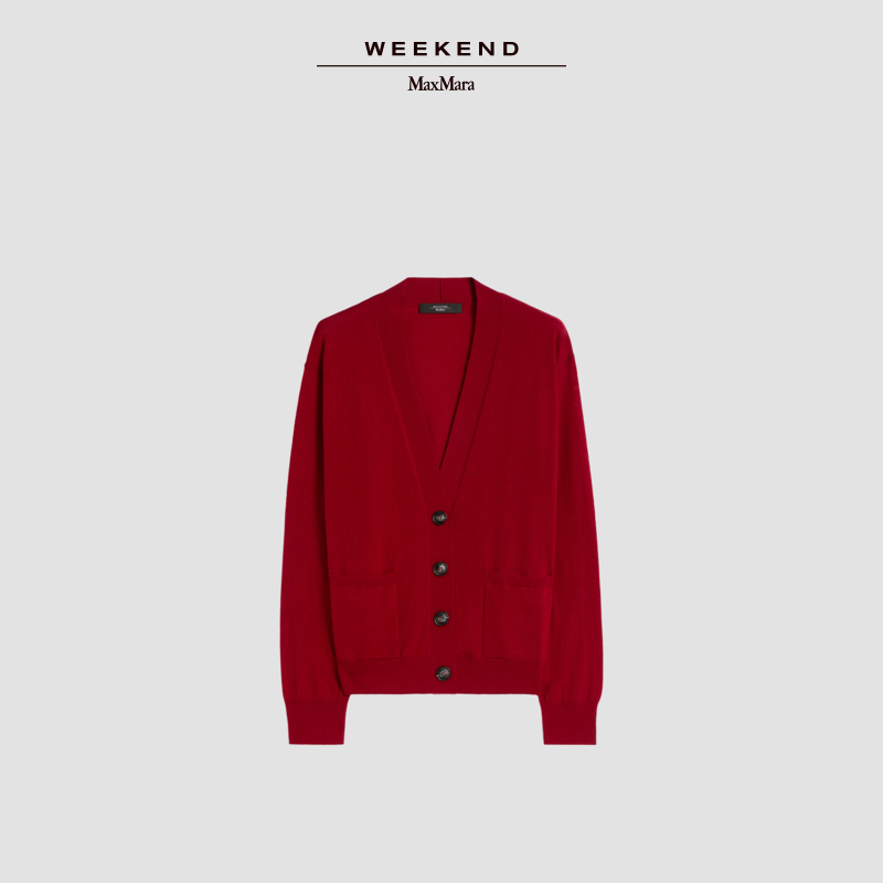 【新年送礼】Weekend MaxMara 26女装羊毛混纺V领开衫5341016106,淘宝优惠券,粉丝福利购,淘宝优惠卷