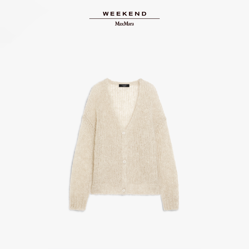 【春夏新降】Weekend MaxMara 2025女装马海毛混纺开衫5341035106